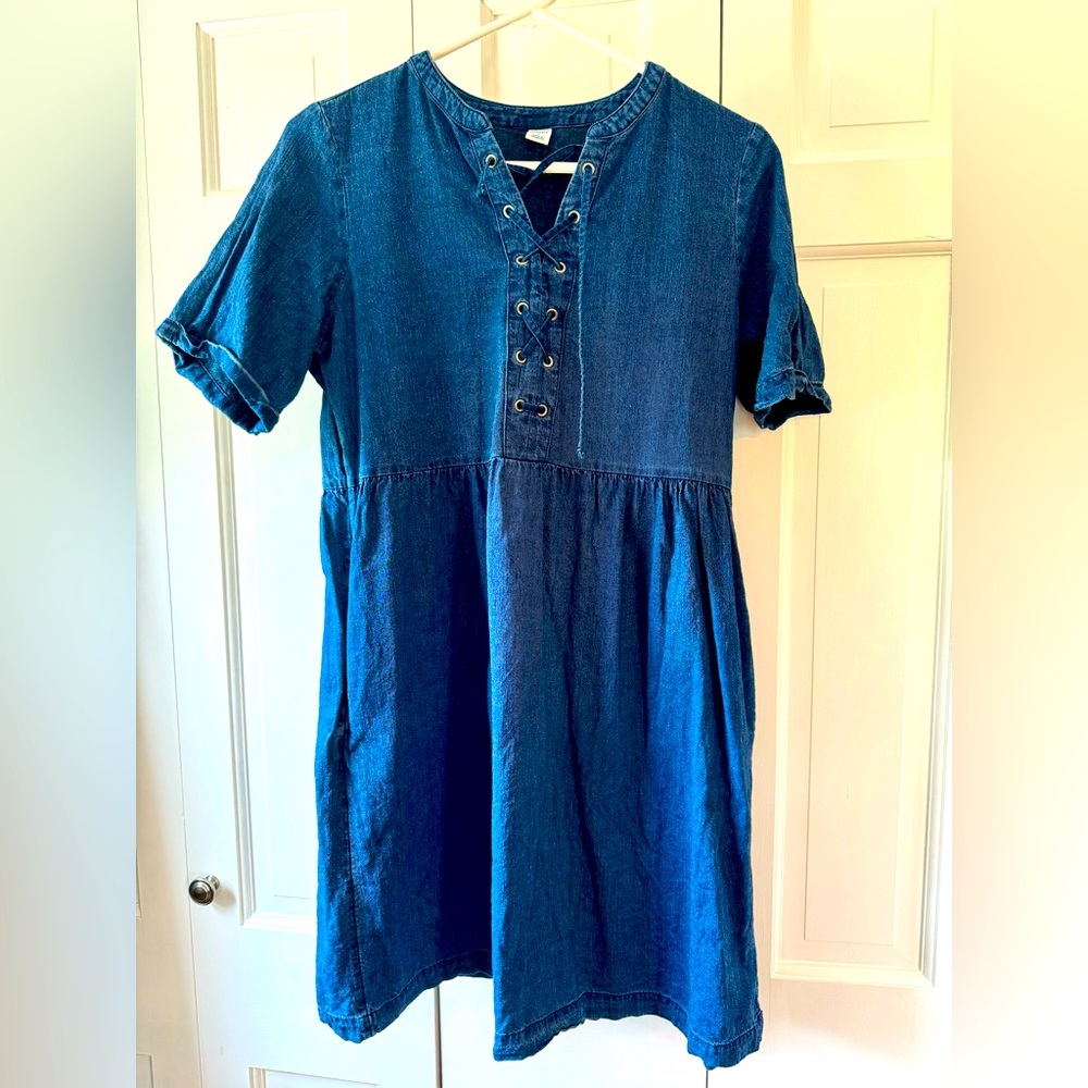 Old Navy Blue Denim Dress Size Small EUC